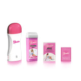 Blenior Heating Device Set (Heating Machine + 1 Roll-On Wax + 4 Wipes + Waxing Paper 20Cm)