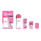 Blenior Heating Device Set (Heating Machine + 1 Roll-On Wax + 4 Wipes + Waxing Paper 20Cm)