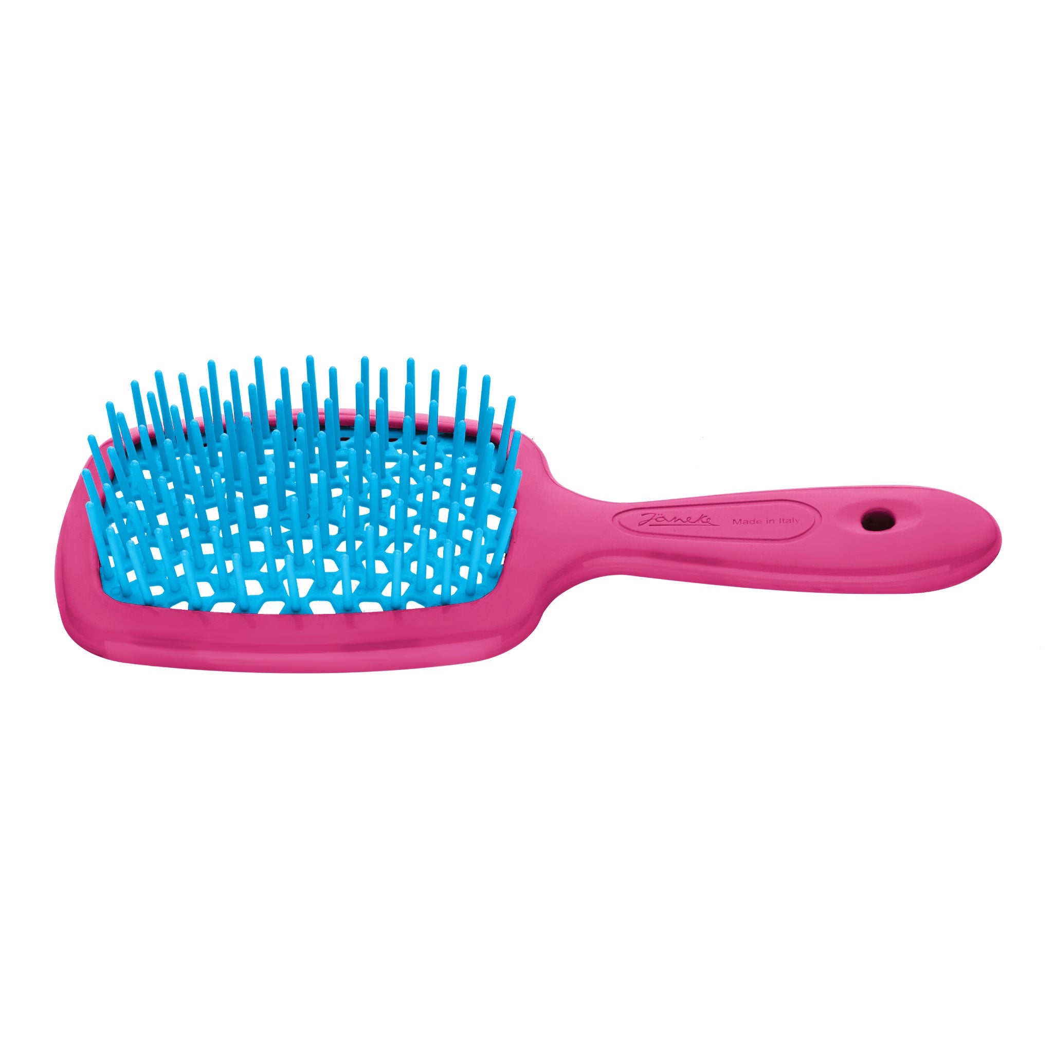 Janeke Professional Small Superbrush (Fuchsia / Turquoise)