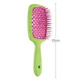 Janeke Green & Fuchsia Color Small Superbrush (Pack of 4)