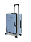 Baomi Folding Trolley Blue Grey Hard Trolley