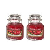 Yankee Candle Classic  Jar Black Cherry Scented Candles - Pack of 2