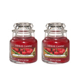 Yankee Candle Classic  Jar Black Cherry Scented Candles - Pack of 2