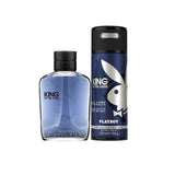 Playboy King For Men Gift Set (Eau de Toilette 100ml  +  Body Spray 150ml)