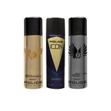 Police Millionaire + Icon + Titanium Wings Deodorant Spray - For Men 600ml
