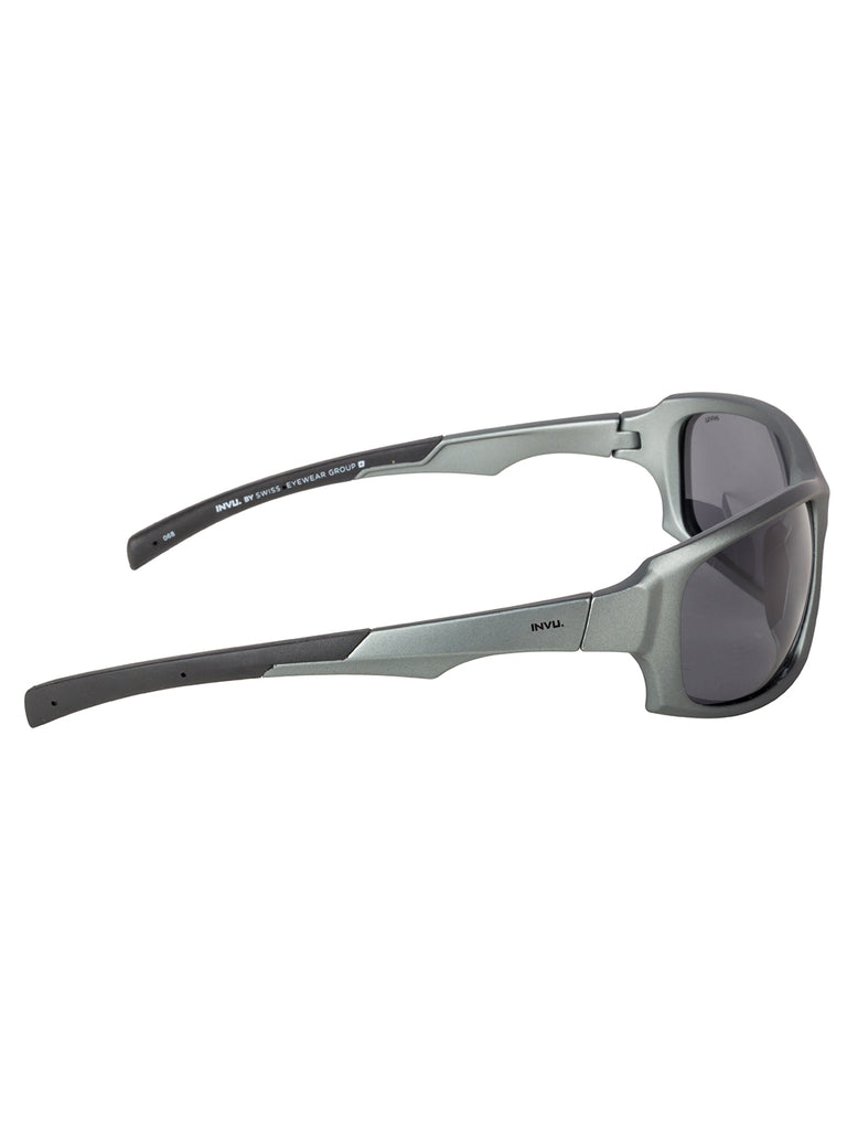 INVU Rectangular Sunglass with Grey  lens for Men