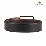 CROSS ALMERIA 35mm PRONGED BUCKLE BELT - BLACK/BROWN