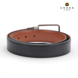 CROSS MANRESA MARK 35mm PRONGED BELT- BLACK/TAN