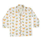 CASA DE NEENEE Bird Cotton Notched Pyjama Set, 1-2 Yrs