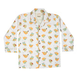 CASA DE NEENEE Bird Cotton Notched Pyjama Set, 6-8 Yrs