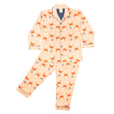 CASA DE NEENEE Crab Cotton Notched Pyjama Set, 6-8 Yrs