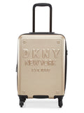 DKNY NEW YORKER Gold Matallic Color ABS Material Hard Trolley