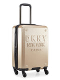 DKNY NEW YORKER Gold Matallic Color ABS Material Hard Trolley