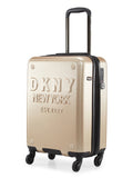 DKNY NEW YORKER Gold Matallic Color ABS Material Hard Trolley