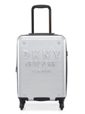 DKNY NEW YORKER Silver Matallic Color ABS Material Hard Trolley