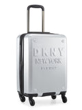 DKNY NEW YORKER Silver Matallic Color ABS Material Hard Trolley