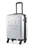 DKNY NEW YORKER Silver Matallic Color ABS Material Hard Trolley