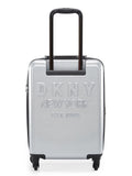 DKNY NEW YORKER Silver Matallic Color ABS Material Hard Trolley