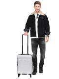 DKNY NEW YORKER Silver Matallic Color ABS Material Hard Trolley