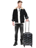 DKNY ON REPEAT Black Color ABS Material Hard Trolley