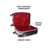 DKNY Glimmer Hard Body Cabin Black Luggage Trolley