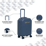 DKNY ALLORE  Range Colonial Blue Color Hard Luggage