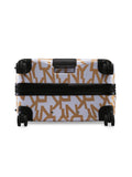 DKNY DECO SIGNATURE White & Gold Color ABS/PC FILM Material Hard Trolley