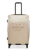 DKNY NEW YORKER Gold Matallic Color ABS Material Hard Trolley