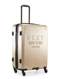 DKNY NEW YORKER Gold Matallic Color ABS Material Hard Trolley