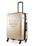 DKNY NEW YORKER Gold Matallic Color ABS Material Hard Trolley