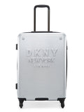 DKNY NEW YORKER Silver Matallic Color ABS Material Hard Trolley