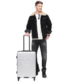 DKNY NEW YORKER Silver Matallic Color ABS Material Hard Trolley