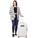DKNY ALCHEMY Range White Pear Color Hard Case Abs & Pc Composite LUGGAGE