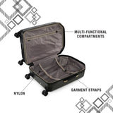 DKNY ALLURE 2.0 Range Black Metallic Color Hard Case Abs Pc Film LUGGAGE