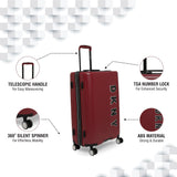 DKNY BLAZE HS Range Murano Red Color Hard  Luggage