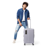 Dkny City Block Range Silver Color 24" Hard Medium Size Trolley