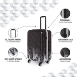 DKNY Glimmer Hard Body Medium Black Luggage Trolley