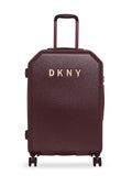 DKNY Allore Hard Body Medium Burgundy Luggage Trolley