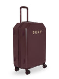 DKNY Allore Hard Body Medium Burgundy Luggage Trolley