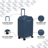 DKNY ALLORE  Range Colonial Blue Color Hard  Luggage