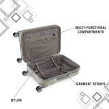 DKNY REBELLION Range Storm Grey & White Color Hard Case Abs Pc Film Medium Size LUGGAGE