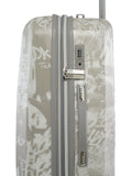 DKNY REBELLION Range Storm Grey & White Color Hard Case Abs Pc Film Medium Size LUGGAGE