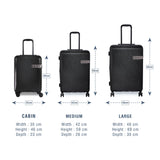 DKNY RAPTURE Range Black Color Hard  Luggage