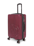 DKNY Token Hs Hard Medium Burgundy Luggage Trolley