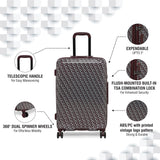 DKNY VINTAGE SIGNATURE Range Graphite & Cordavan Color Hard Luggage