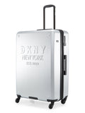 DKNY NEW YORKER Silver Matallic Color ABS Material Hard Trolley