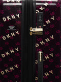 DKNY ON REPEAT Aubergine & Pink Color ABS Material Hard Trolley