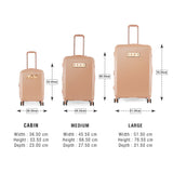 DKNY ALCHEMY Range Venus Rose Metallic Color Hard Case Abs & Pc Composite LUGGAGE