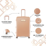 DKNY ALCHEMY Range Venus Rose Metallic Color Hard Case Abs & Pc Composite LUGGAGE