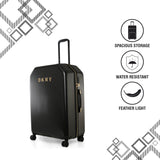 DKNY ALLURE 2.0 Range Black Metallic Color Hard Case Abs Pc Film LUGGAGE